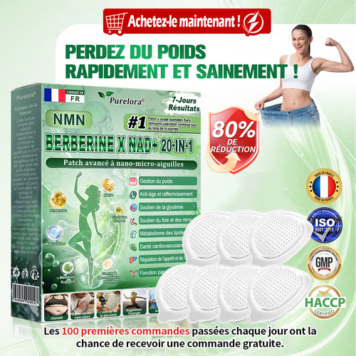 💖Pharmacie en ligne française🇫🇷 p𝒖𝒓𝒆𝒍𝒐𝒓𝒂® NAD × 𝑬𝑮𝑪𝑮 20-𝒆𝒏-𝟏 𝐏𝐚𝙩𝙘𝙝 𝙈𝙞𝙘𝙧𝙤𝙣é𝙚𝒅𝒍𝒆 𝑨𝒗𝒂𝐧𝐜é 𝙉𝙖𝒏𝒐 (𝐔𝐧𝐞 𝐬𝐞𝐮𝐥𝐞 𝐟𝐨𝐢𝐬 𝐩𝐚𝐫 𝐣𝐨𝐮𝐫, 𝐜𝐡𝐚𝐧𝐠𝐞𝐦𝐞𝐧𝐭𝐬 𝐯𝐢𝐬𝐢𝐛𝐥𝐞𝐬 𝐞𝐧 𝟕 𝐣𝐨𝐮𝐫𝐬) ✅𝐏𝐨𝐮𝐫 𝐥’𝐨𝐛é𝐬𝐢𝐭é, 🅟🅔🅐🅤 🅡🅔🅛â🅒🅗é🅔,𝐝𝐢𝐚𝐛è𝐭𝐞, 𝐚𝐩𝐧é𝐞 𝐝𝐮 𝐬𝐨𝐦𝐦𝐞𝐢𝐥, 𝐩𝐫𝐨𝐛𝐥è𝐦𝐞𝐬 𝐚𝐫𝐭𝐢𝐜𝐮𝐥𝐚𝐢𝐫𝐞𝐬, 𝐞𝐭 𝐛𝐢𝐞𝐧 𝐩𝐥𝐮𝐬