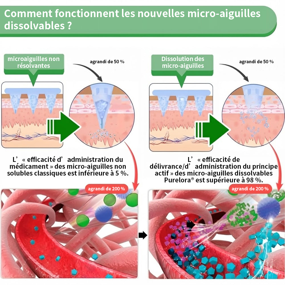 🇫🇷 Nouveauté 2026丨 Purelora® Moringa Berbérine x NAD+ Patch Nano-Microneedle 10-en-1 Une application par jour, changements visibles dès 7 jours. Pour accompagner la gestion du poids et le bien-être global.