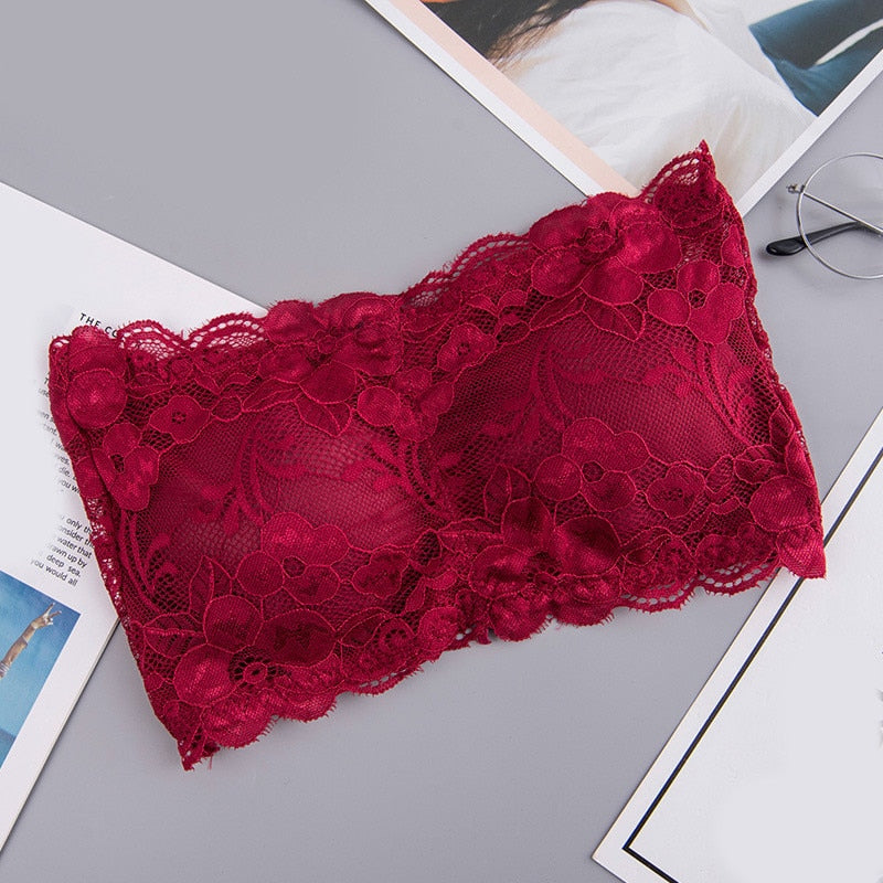 Spring Summer Women Bra Seamless Tube Top Bra Strapless Bandeau Push up Bra Women's Underwear Basic Stretch Underwear Lingerie